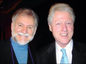Warren Farrell with former president Bill Clinton.